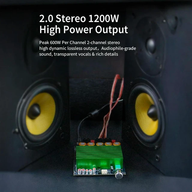 Main image of YS-6002 Pure Power Amplifier 600W+600W 2.0 HiFi Stereo Speaker Amplifiers Dual Stereo Channel Module For DIY Speaker Project