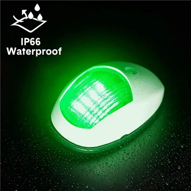 Alt view image 2 of 3 - 8X Navigation Light LED Boat Side Light Signal Light Signal Warning Light Yacht Light White