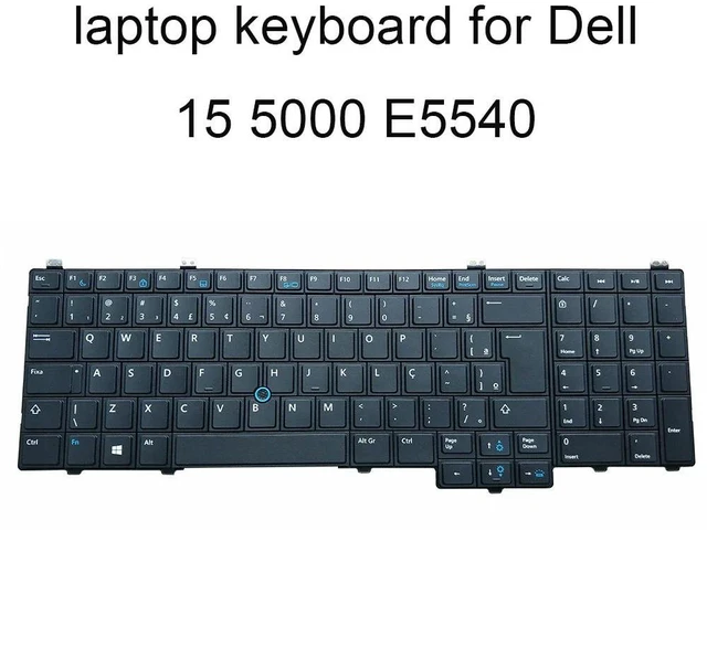 Main image of 035HY9 PT-BR Brazil Backlight Keyboard For Latitude E5540 E6520 E5530 5530 E6540 15 5000 Trackpoint Keyboards PK130WR1B35