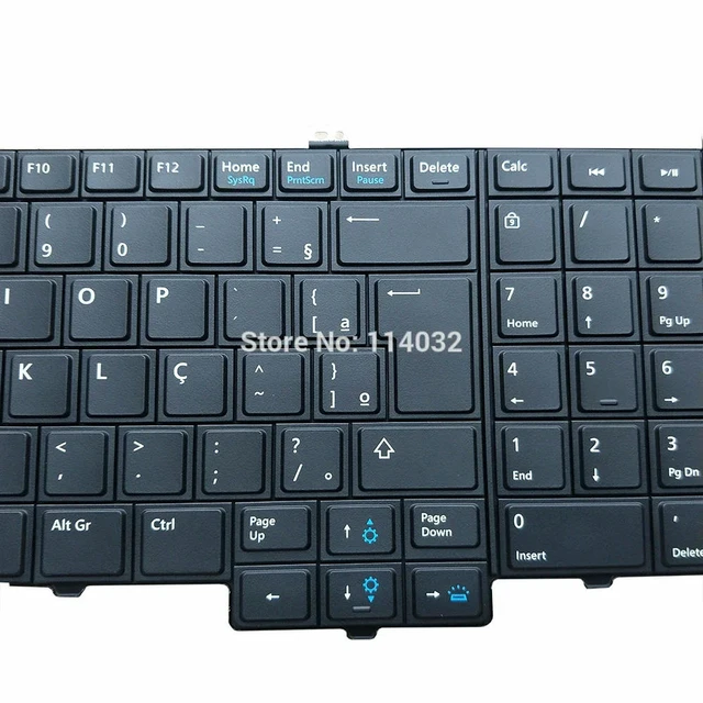 Alt view image 3 of 3 - 035HY9 PT-BR Brazil Backlight Keyboard For Latitude E5540 E6520 E5530 5530 E6540 15 5000 Trackpoint Keyboards PK130WR1B35