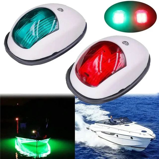 Alt view image 3 of 3 - 8X Navigation Light LED Boat Side Light Signal Light Signal Warning Light Yacht Light White