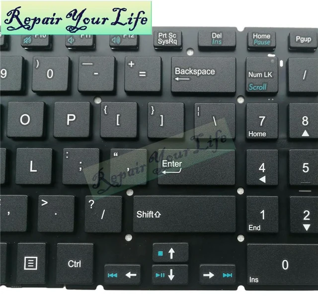 Alt view image 2 of 3 - US Laptop Keyboard For Haier M51-B For CASPER F15 F600 USA English Keyboards NO Backlight 0KN1-0A1US13 9Z.NCTSU.601 NSK-VB6SU