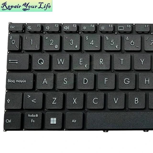 Alt view image 2 of 3 - Spain Spanish Keyboard For Vivobook 17 X1702 M1702 X1703 K1703 X1704 X1702ZA X1704VA 0KNB0-670BSP00 No Backlit Keyboards