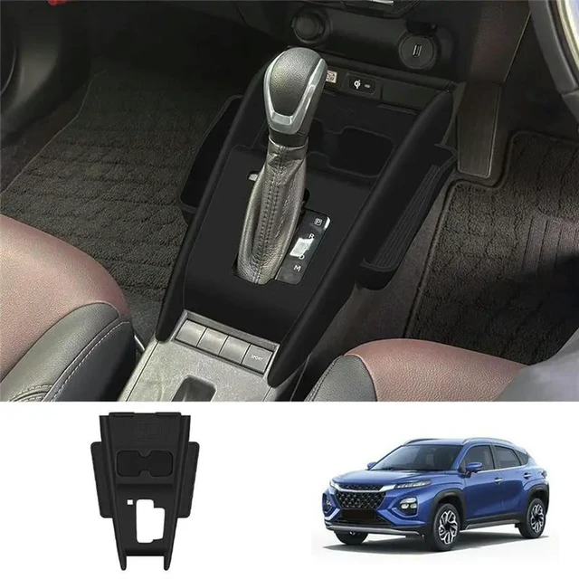 Alt view image 2 of 3 - For Fronx 2024 Car Gear Shift Panel Silicone Cup Holder With Side Box RHD