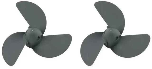 Main image of 2X Propeller 7 1/4Inch X 4 3/4Inch 58130-ZV0-841ZB For Honda Outboard Engine BF2 / BF2.3 XNH283X (STIN GRAY)
