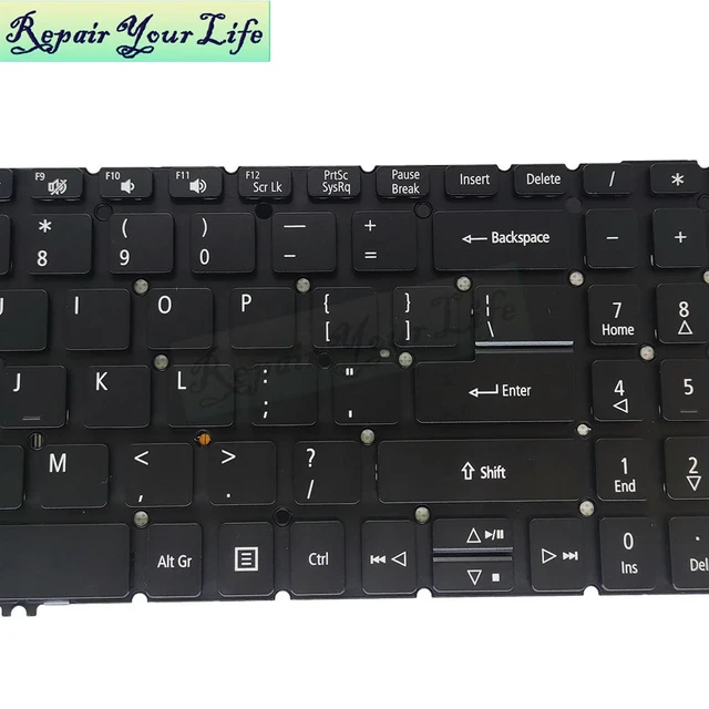 Alt view image 2 of 3 - US English Backlit Keyboard For Aspire A315-22 A315-34 42 54 55 A315-56 A315-57 N19C1 N19C5 Keyboards Light SV5P-A72BWL