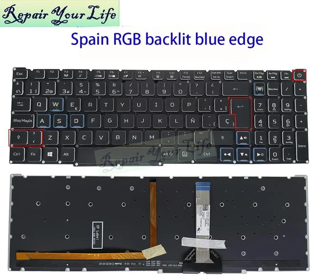 Main image of US Backlit Keyboard For EliteBook 660 G11 665 665R G11 ProBook 460 465 G11 USA English Keyboards Backlight N98507 N95986-001