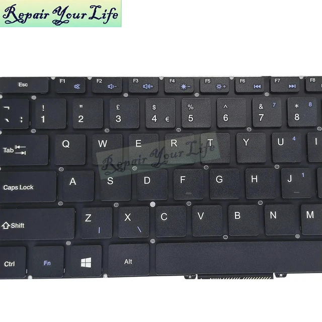 Alt view image 3 of 3 - UK English Keyboard for GEO Computers GeoBook 2E 12.5 Laptop Keyboard United Kingdom Euro English