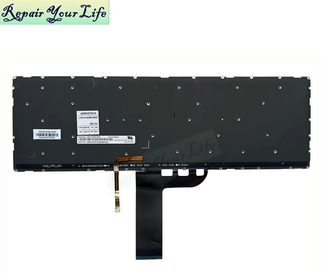 Alt view image 2 of 3 - Belgium Backlit Keyboard For Yoga 500-15IBD 500-15IHW 500-15ISK Flex 3-1570 3-1580 LCM14J5 Belgian AZERTY Teclado