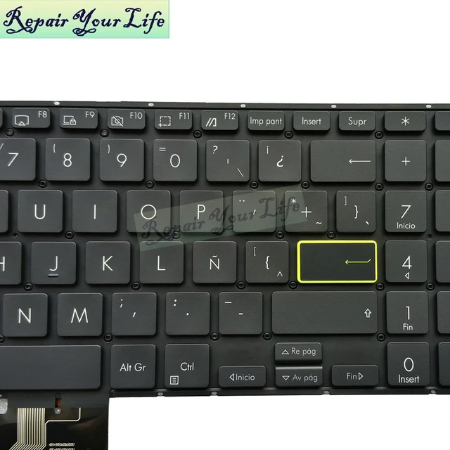 Alt view image 3 of 3 - Latin America Backlit Keyboard For VivoBook X521 X521EA E510 L510 15X 2020 Spanish Notebook PC Backlight Keyboards/Teclado
