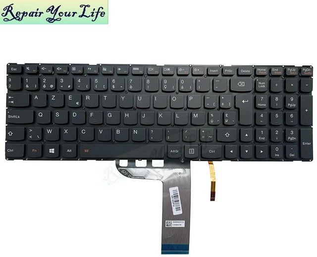 Main image of Belgium Backlit Keyboard For Yoga 500-15IBD 500-15IHW 500-15ISK Flex 3-1570 3-1580 LCM14J5 Belgian AZERTY Teclado