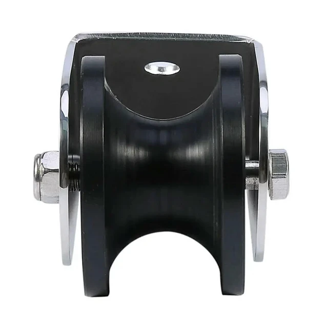 Alt view image 3 of 3 - 2X Marine Stainless Steel Boat Bow Anchor Roller Bracket Rollers For Yacht(Black)