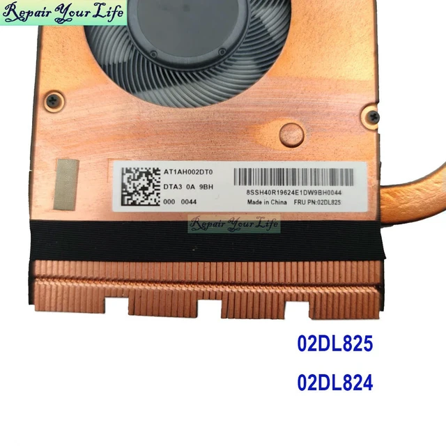 Alt view image 2 of 3 - 02DL825 CPU Heatsink Fan For Thinkpad E490 20N8 20N9 E590 20NB 20NC Notebook Cooler Radiator Fans 02DL824 ND75C30-18E09