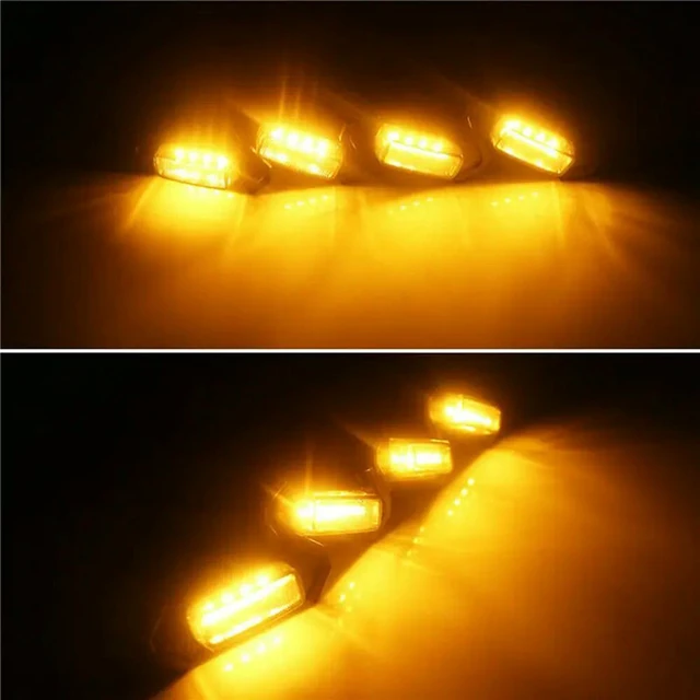 Alt view image 2 of 3 - 5X Plug & PLAY Car LED Front Grille Smoked Amber Light Daytime Running Lights Lamp For Universal Pickup Truck Sedan