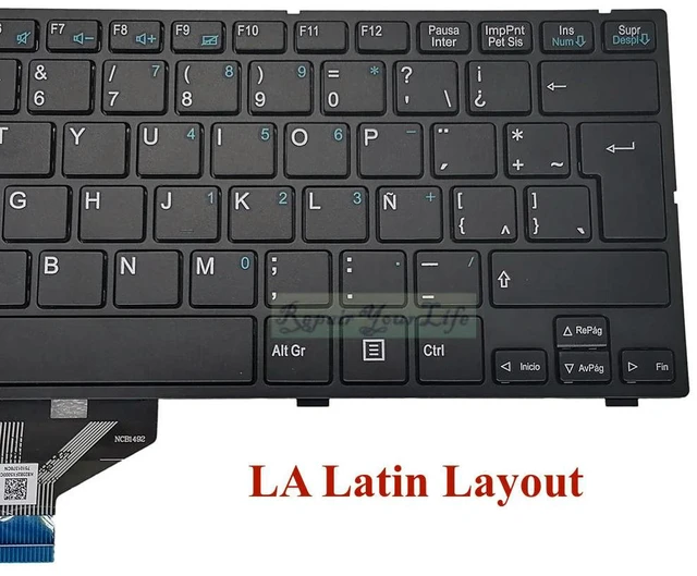 Alt view image 3 of 3 - SF20GM6 LA Latin Spanish Keyboard for Medion E11201 E11202 MD61958 SF20PA6W SF20GM7 82-382PXB7102 82-382PXB7101