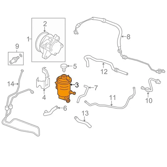 Alt view image 2 of 3 - 6X 53701-S5D-A02 Power Steering Pump Oil Tank Fluid Reservoir Oil Tank Bottle For HONDA CIVIC ES1 ES5 ES8 2001 - 2005