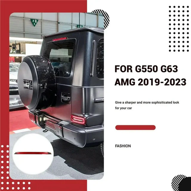 Alt view image 3 of 3 - For Mercedes Benz G550 G63 AMG 2019-2023 Rear Additional Brake Lamp 4639069500