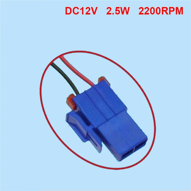 Alt view image 3 of 3 - 1 PCS Freezer Cooling DC Motor D4612AAA04 Single Fan Motor 12V 2.5W For Siemens Double Door Refrigerator Cooling Motor Parts