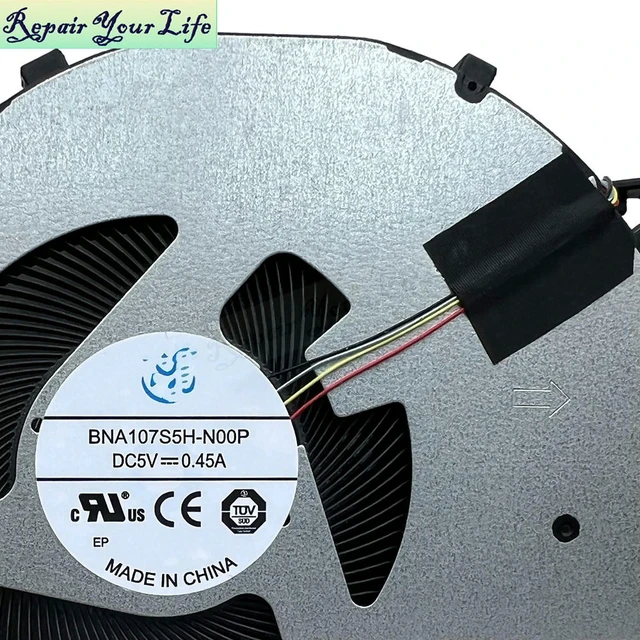 Alt view image 2 of 3 - Laptop CPU Fan Cooler For Slim 5 16AHP10 16IAH10 16AKP10 16ARP10 16IRH10R Cooling Radiator 5F10S14204 SF10R66758