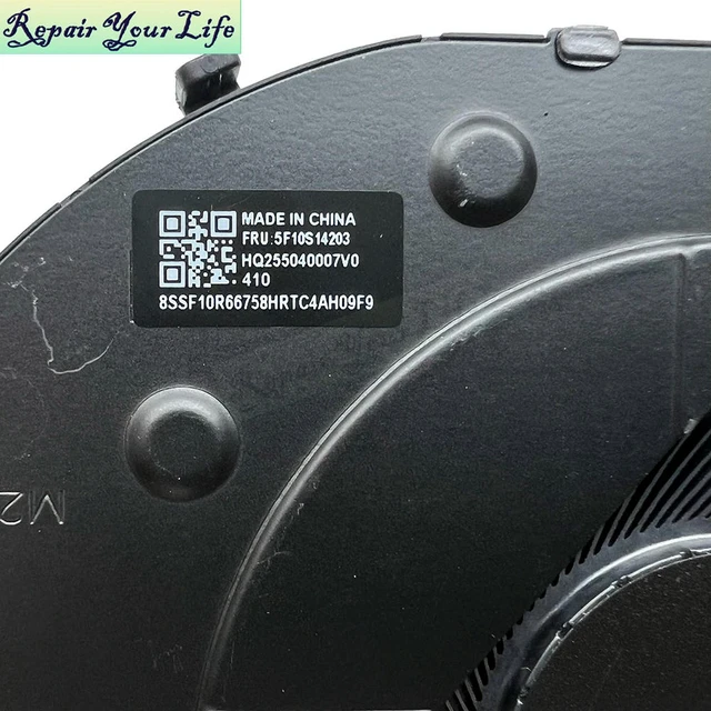 Alt view image 3 of 3 - Laptop CPU Fan Cooler For Slim 5 16AHP10 16IAH10 16AKP10 16ARP10 16IRH10R Cooling Radiator 5F10S14204 SF10R66758