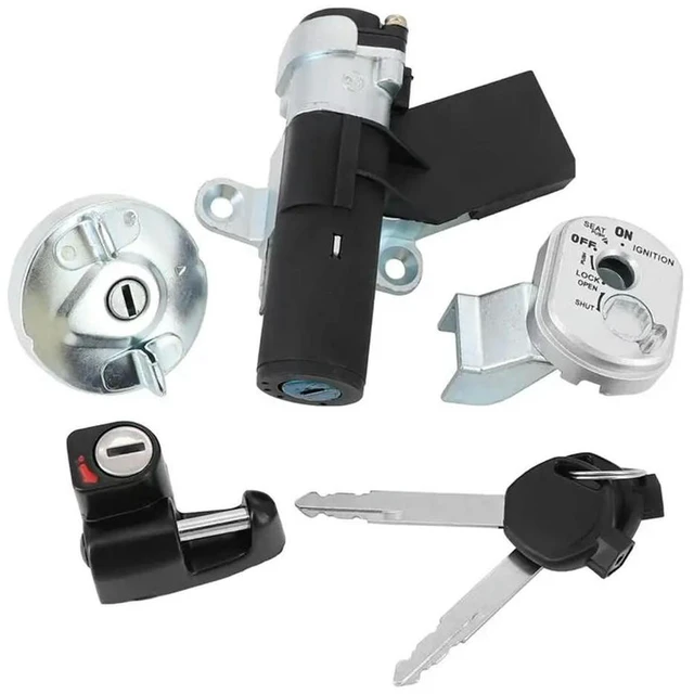 Main image of Fuel Gas Cap Seat Lock Key Kit Ignition Switch For Honda NPS50 Ruckus 2003-2005, 35014-GEZ-Y21, 35014-GEZ-611
