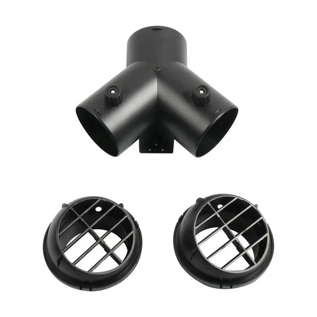 Alt view image 3 of 3 - Diesel Parking Heater Y-Shaped Air Outlet Hose 75Mm Extension Hose For RV Camper Trailer Hose