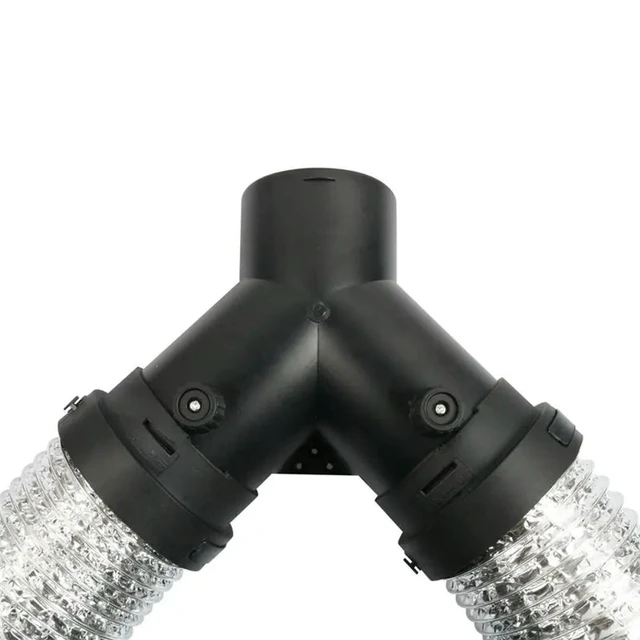 Alt view image 2 of 3 - Diesel Parking Heater Y-Shaped Air Outlet Hose 75Mm Extension Hose For RV Camper Trailer Hose