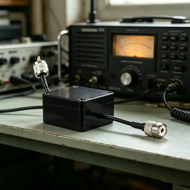 Alt view image 3 of 3 - 1.8-30MHz RF Noise Filter with PL-259 To SO-239 Connector Shortwave Radio Choke Coil Ring for HF Shortwave Radio Accessories