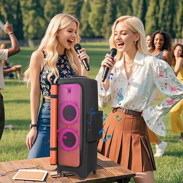 Alt view image 2 of 3 - Speaker Dust Cover Waterproof Padded Speaker Protective Cover Wear Resist Double-Sided Speaker Bag for PARTYBOX 1000