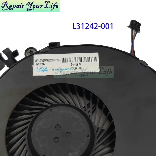 Alt view image 2 of 3 - Notebook Cooler CPU Fan For ZBook 17 G5 G6 17G6 L31242-001 BAPA0914R5HY001 Processor Cooling Radiator Fan NS85C00-17G16 17G17
