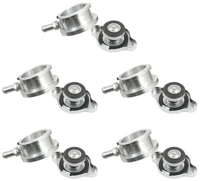 Main image of 5Pcs 32Mm 1.25Inch Radiator Fill Neck 0.9Bar Radiator Cap Universal