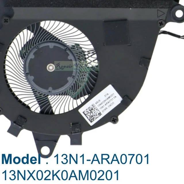 Alt view image 3 of 3 - CPU Cooling Fan for ExpertBook B9450 B9450F B9450FA B9450FAV 13N1 ARA0701 13NX02K0AM0201 ND55C60-19G08