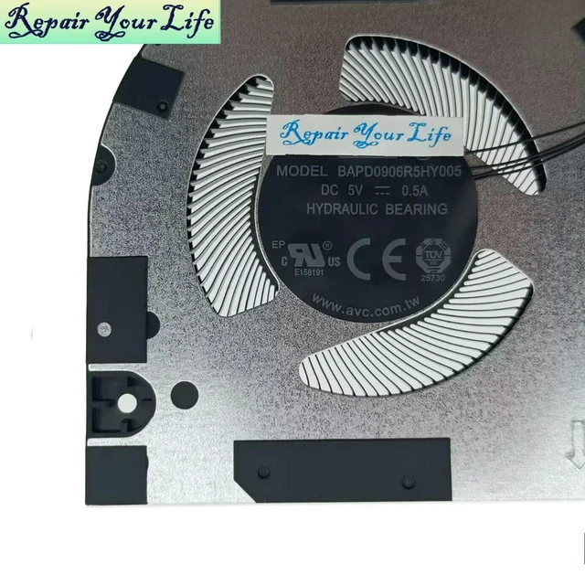 Alt view image 2 of 3 - CPU Cooler Fan For Slim 5 16ABR8 5 16IRL8 5 16IRU9 Computer Cooling Fans 5F10S14091 DC280013MV0 BAPD0906R5H Y005