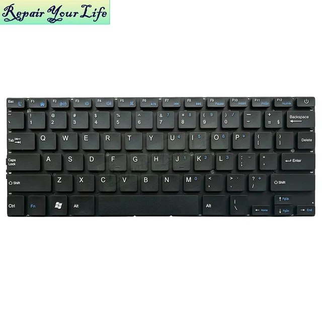 Main image of US English Keyboard For AXIOO Slimbook 13 PN1308P/2110M Mybook 14F NBAX21R6 NBAX21I NBAX21L Notebook Keyboards/Teclado