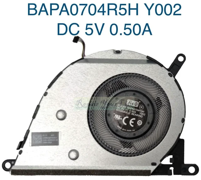 Main image of CPU Cooling Fan for ZenBook 14 UX433 UX433FN RX433FA UX433F UX433FQ UX433FA UX433FL Laptop BAPA0704R5H-Y002 13NB0JQ0T01011