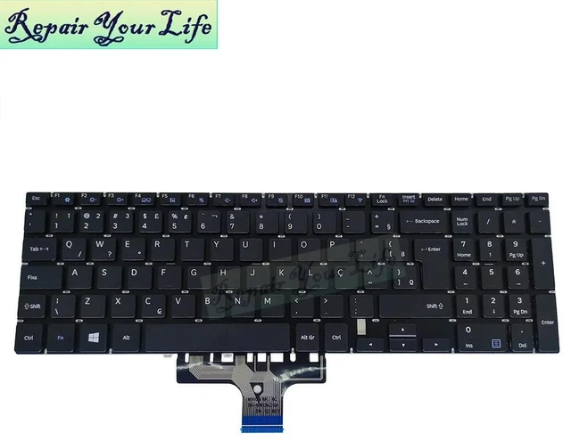 Alt view image 2 of 3 - PT-BR Brazil Brazilian Laptop Keyboard For NP350XAA NP350 350XAA 351XAA NP300E5K 300E5M 500R5K NP500R5H 500R5L NSK-MS2SN