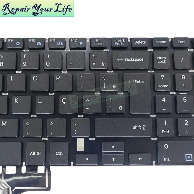 Alt view image 3 of 3 - PT-BR Brazil Brazilian Laptop Keyboard For NP350XAA NP350 350XAA 351XAA NP300E5K 300E5M 500R5K NP500R5H 500R5L NSK-MS2SN