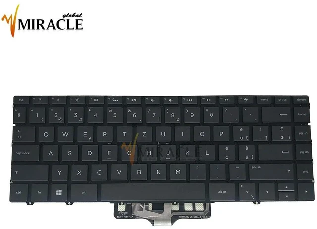 Main image of SW Swiss Backlit Keyboard For Spectre 13-AF 13-AF012DX 13-AF000 AF109TU Euro Laptop Backlight Keyboards SN7162BL SG-88700-XXA