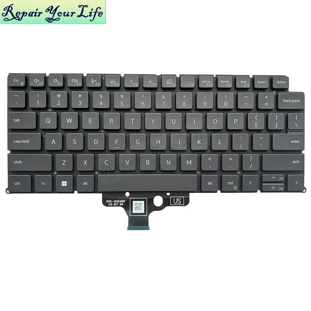 Main image of 2DJVH US Backlit Keyboard For Latitude 7340 7350 2-in-1 P178G P179G 2024 02DJVH USA English Backlight Notebook Keyboards/Teclado