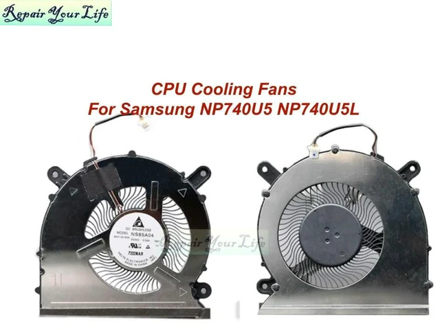 Main image of Laptop CPU Cooling Fans For NP740U5 NP740U5L NP740U5M Notebook PC FAN COOLER BA31-00165A NS85A04-16A13 5V 0.50A Genuine