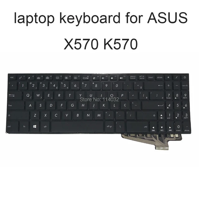 Alt view image 2 of 3 - Replacement Brazil Backlit Keyboards BR Brazilian for VivoBook 15 X570 X570UD K570UD K570ZD M570DD 560bbr00 5602BR00