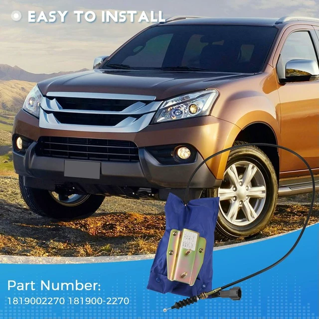 Main image of 24V Stop Solenoid Motor Electric Flameout Shut Down Motor Switch 1819002270 For Isuzu 4BG1 6BG1 Engine 181900-2270