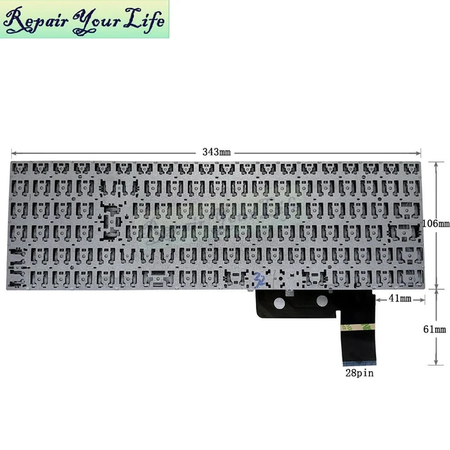 Alt view image 2 of 3 - PT-BR Brazil Laptop Keyboard For Casper Nirvana C550 C600 C500 C600.1115 1135 C550.1255 1235 Brazilian Portuguese Teclado V6329B