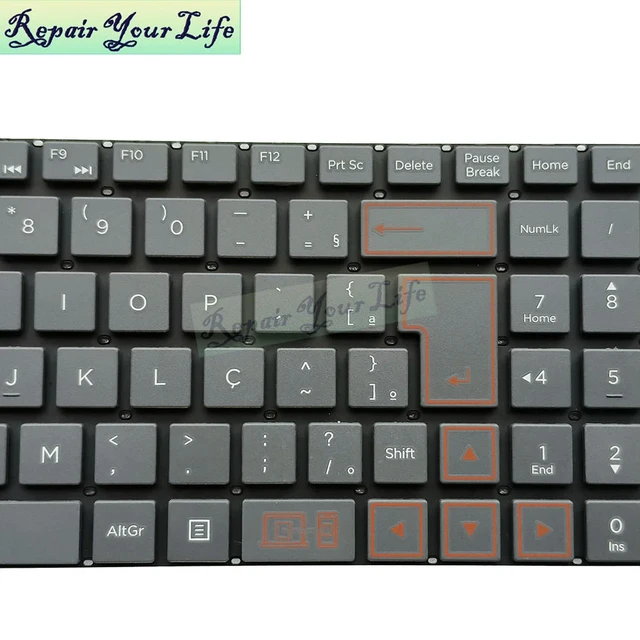 Alt view image 3 of 3 - PT-BR Brazil Laptop Keyboard For Casper Nirvana C550 C600 C500 C600.1115 1135 C550.1255 1235 Brazilian Portuguese Teclado V6329B