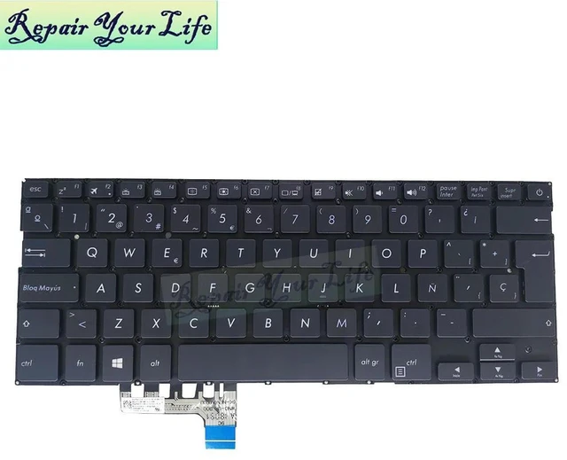 Main image of Spanish Backlit Keyboard for ZenBook 13 UX331 UX331UN UX331UA UX331UAL UX331FAL SP LA ES Keyboards 0KN1-3J2ND23 2620ND00