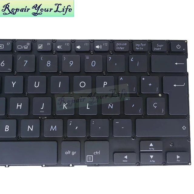Alt view image 3 of 3 - Spanish Backlit Keyboard for ZenBook 13 UX331 UX331UN UX331UA UX331UAL UX331FAL SP LA ES Keyboards 0KN1-3J2ND23 2620ND00