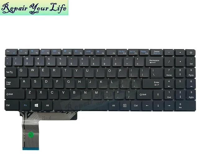Main image of US English Laptop Keyboard For DERE R16 Pro R16Pro 16' MB3303008 F0062-008 USA Notebook Keyboards/Teclado Black Keycaps