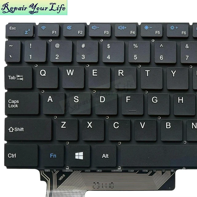 Alt view image 2 of 3 - US English Laptop Keyboard For DERE R16 Pro R16Pro 16' MB3303008 F0062-008 USA Notebook Keyboards/Teclado Black Keycaps