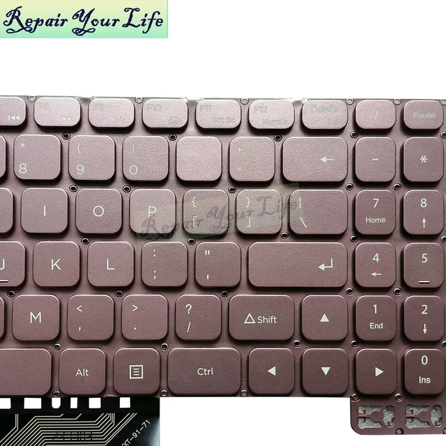 Alt view image 2 of 3 - US keyboard SCDY-340-2-3 YXT-91-71 for Azerty AZ-1511 Rose Gold