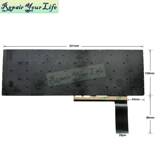 Alt view image 2 of 3 - US English Keyboard For Irbis NB290 NB291 NB292 USA United States Replacement Keyboards Notebook Teclado MB3302001 PRIDE+K3694